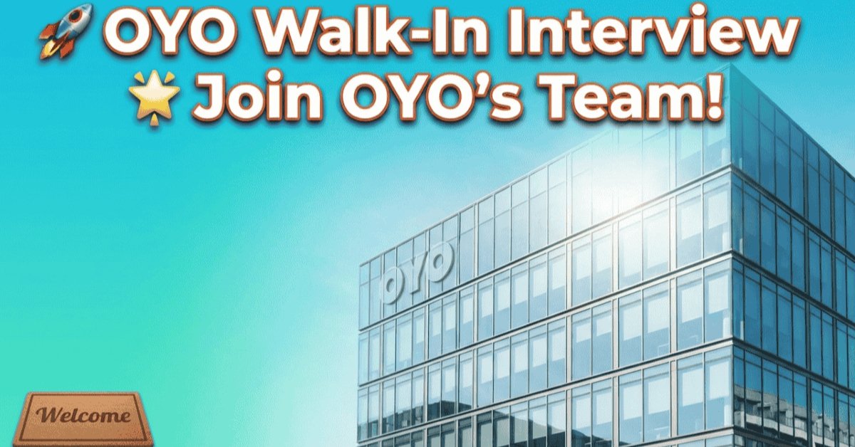 OYO Recruitment 2026